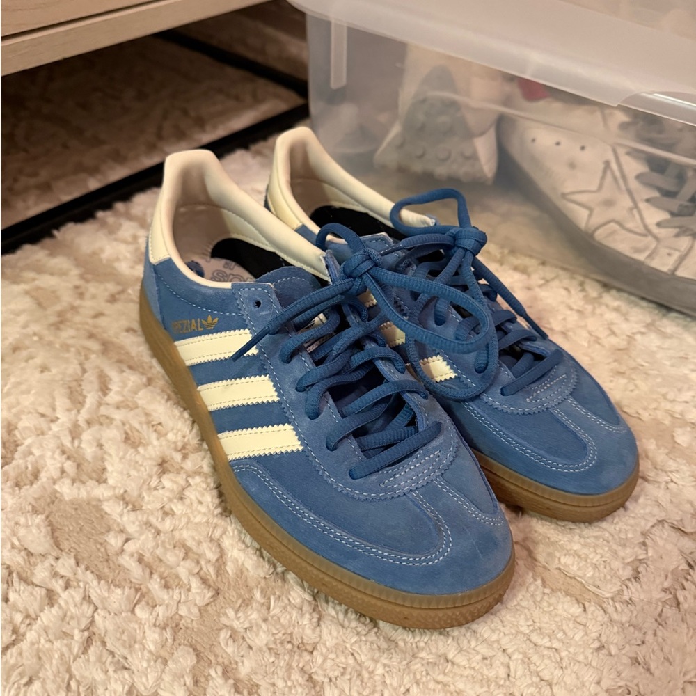 adidas Blue and White Sneakers